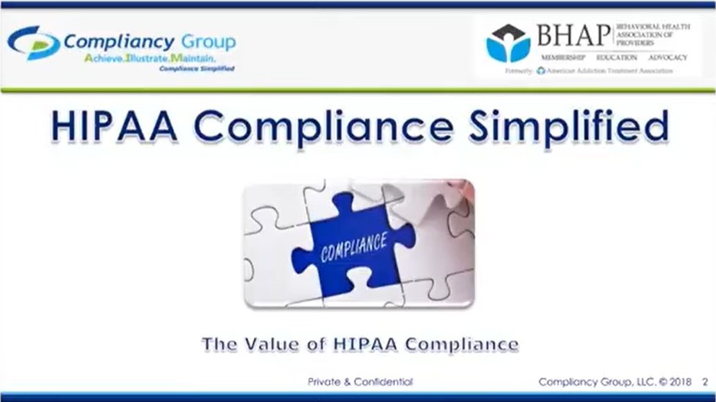 The Value of HIPAA Compliance